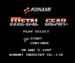 image first metal gear