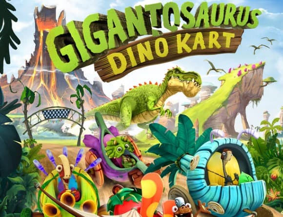 image jeu gigantosaurus dino kart